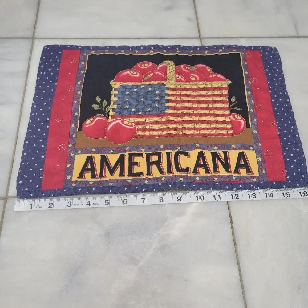 Americana Flags Prints Placemats for Table Mats Set Of 4
